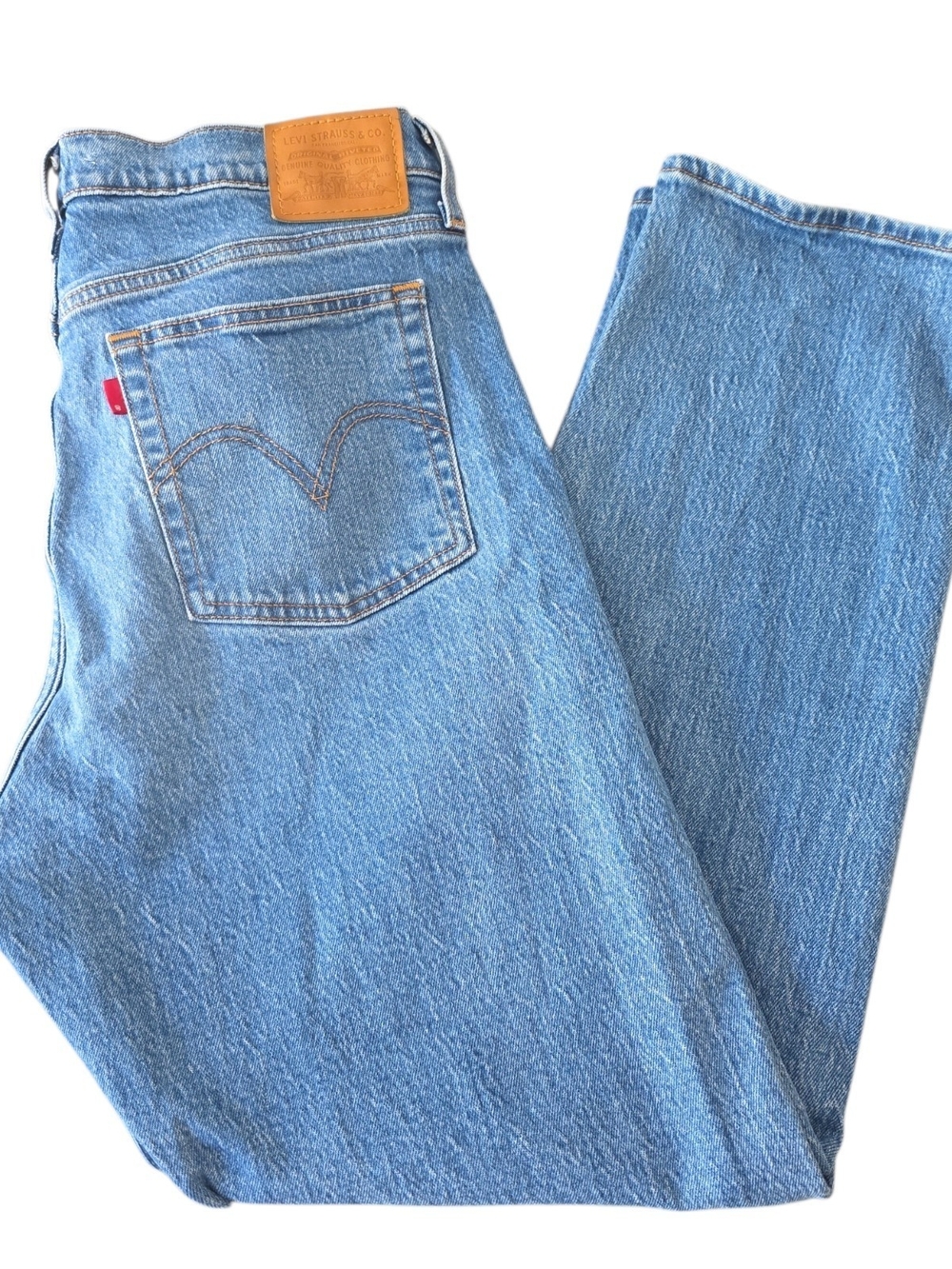 Levi’s Premium Wedgie Straight Jeans W31 L28 Light Wash High Rise